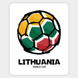 Lithuania Football Country Flag Sticker